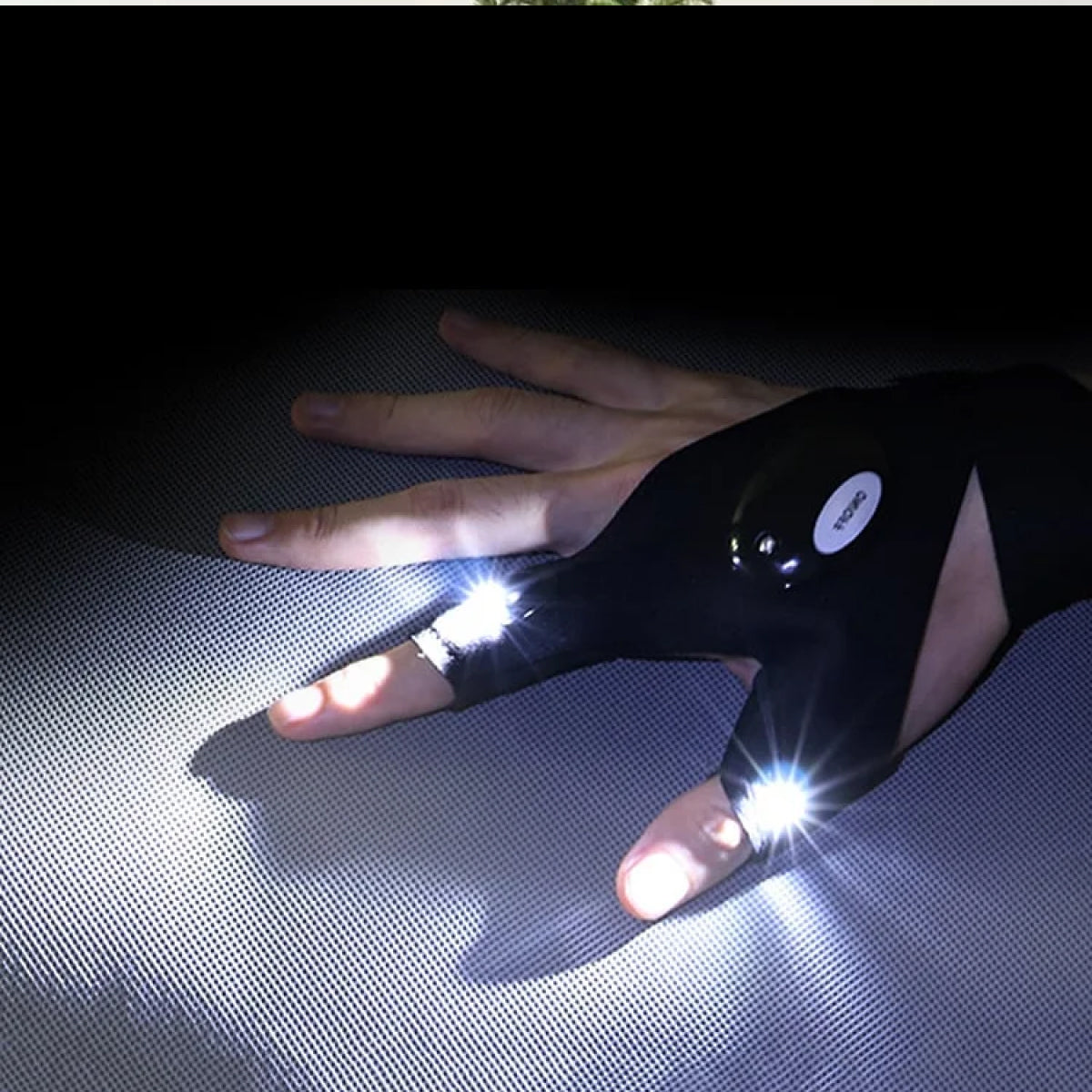 LED Fingerless Gloves with Waterproof Lights - Ideal for Working, Cycling, Hiking, Survival, and Camping
