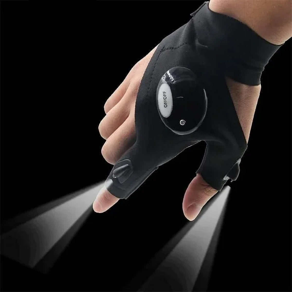 LED Fingerless Gloves with Waterproof Lights - Ideal for Working, Cycling, Hiking, Survival, and Camping