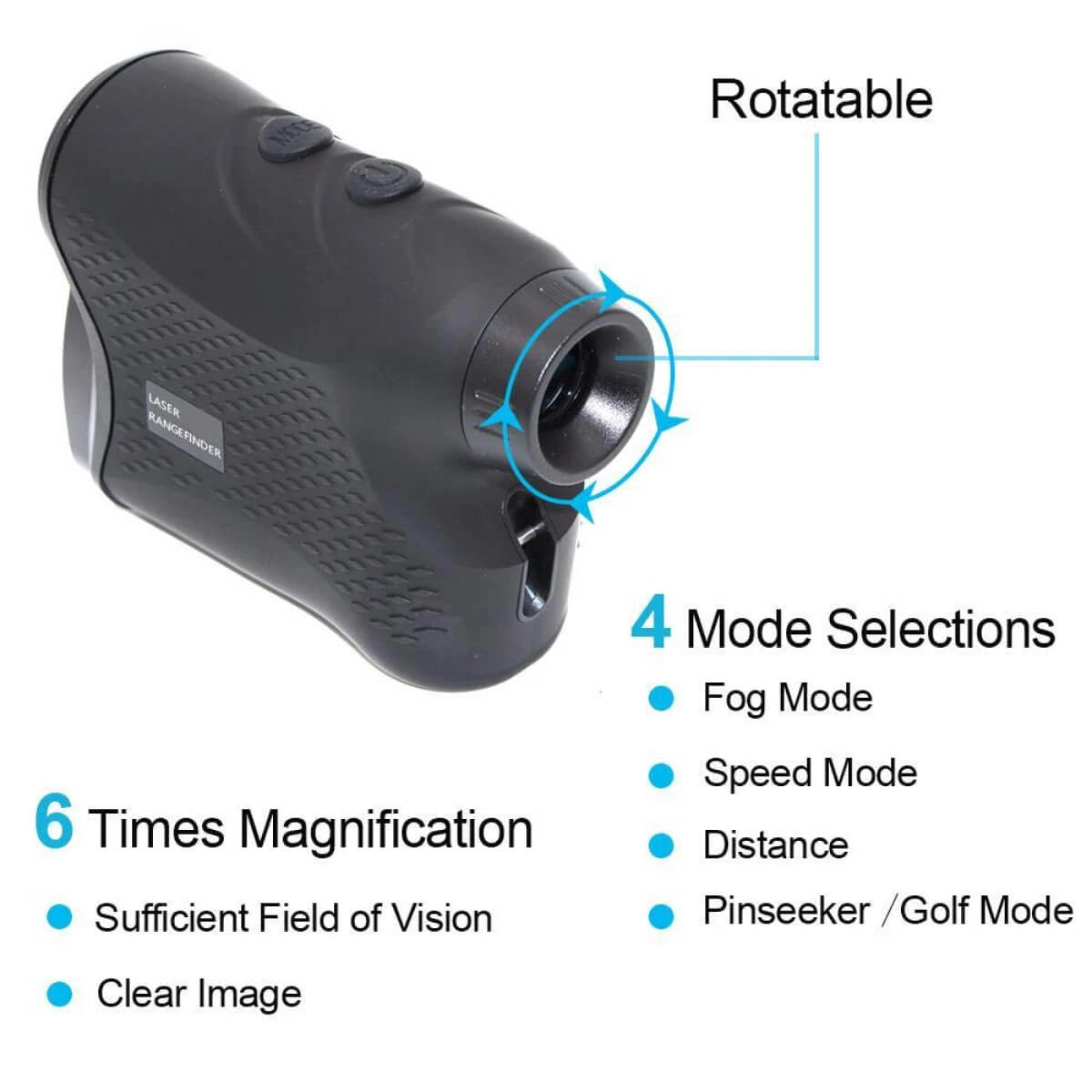 Golf Rangefinder | 600 Meter Laser Distance Measurer - Accurate, Compact, and User-Friendly Tool for Precise Golfing Performance