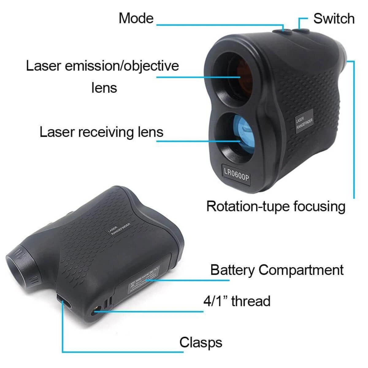 Golf Rangefinder | 600 Meter Laser Distance Measurer - Accurate, Compact, and User-Friendly Tool for Precise Golfing Performance