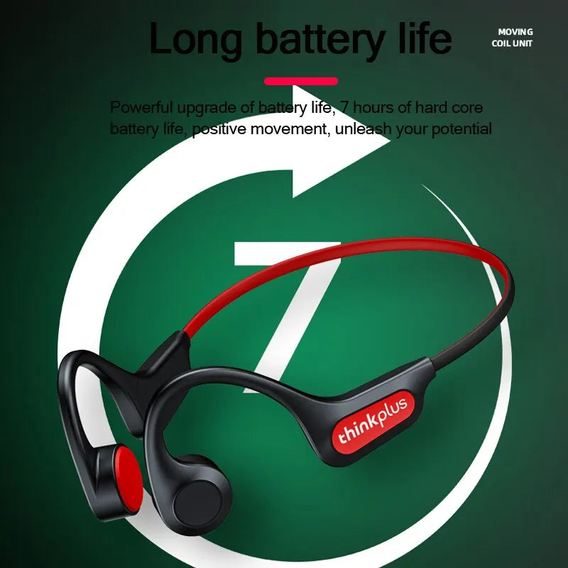 Bone Conduction Headphones | Bluetooth 5.3, IP56 Waterproof & Active Noise Cancellation for Sports and Daily Use