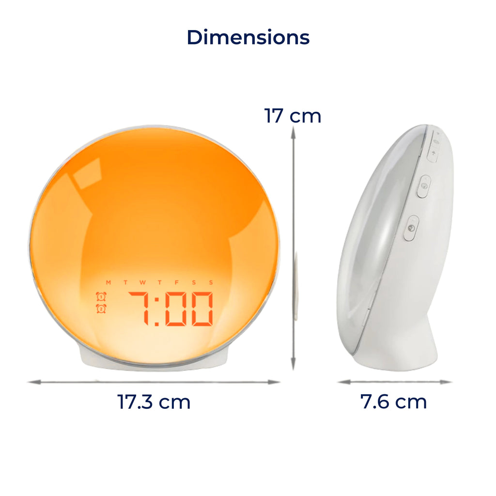 Sunrise Alarm Clock | Natural Wake-Up Light with Ambient Lighting for Heavy Sleepers & Dark Mornings