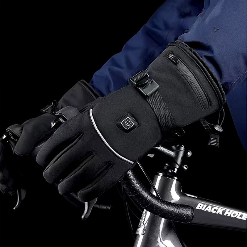Electric Heated Gloves | Rechargeable, Waterproof & Touchscreen-Compatible for Skiing, Motorcycling & Outdoor Activities