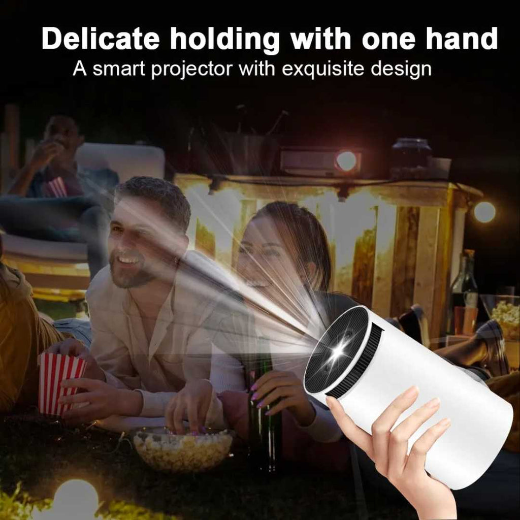 Portable 4K Projector with Remote Control - Mini Home Theater Projector for Movies, Gaming & Outdoor Use
