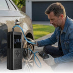 Portable Air Pump for Car Tires – Digital Gauge | LED Light