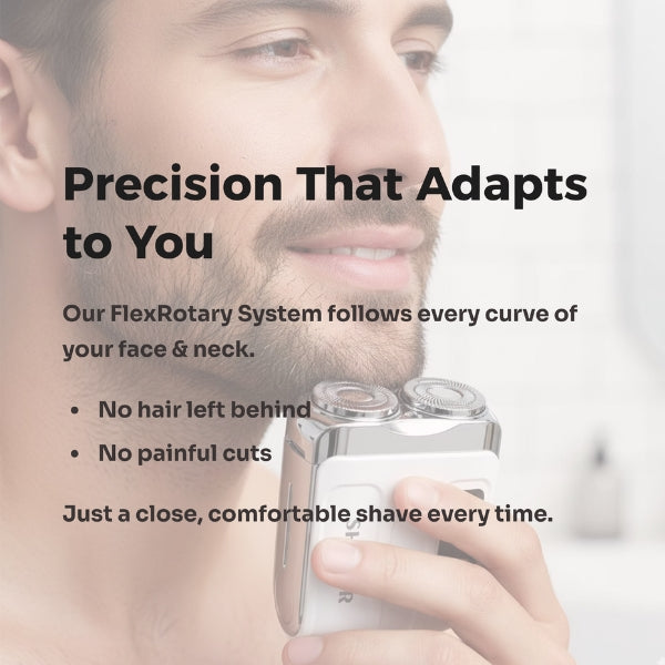 Pocket Electric Shaver - Cordless & Compact, Powerful & Rechargeable, Perfect for Travel