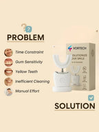 Sonic Automatic Toothbrush | Antibacterial Silicone Bristles & Hands-Free Cleaning for Effortless Oral Hygiene