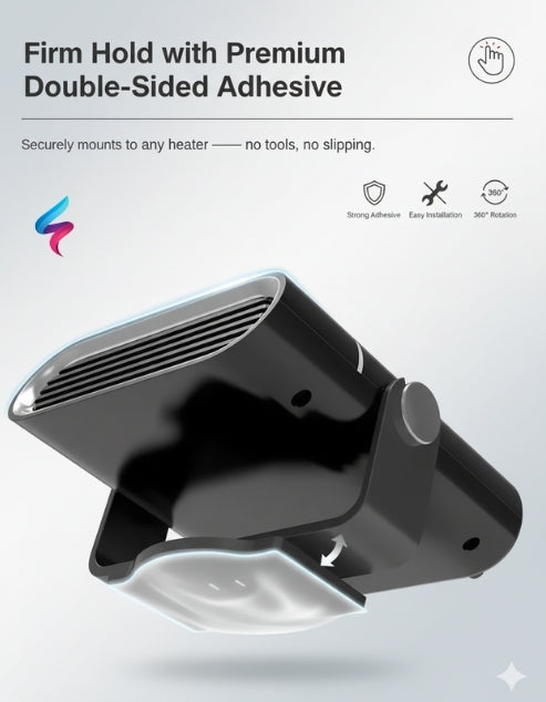 Portable Car Heater | Versatile 4-in-1 Fan for Heating, Cooling, and Defrosting Windshields - 12V connection