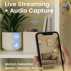 Wireless Miniature Camera with Audio | Night Vision, WiFi Connectivity & Compact Design for Home Security Monitoring