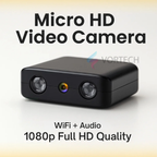 Wireless Miniature Camera with Audio | Night Vision, WiFi Connectivity & Compact Design for Home Security Monitoring