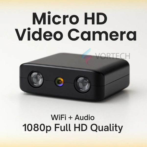 Wireless Miniature Camera with Audio | Night Vision, WiFi Connectivity & Compact Design for Home Security Monitoring