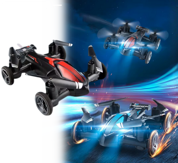 2-in-1 Drone Car Hybrid | Fly & Drive Stunt Vehicle – Dual Mode RC Toy for Kids