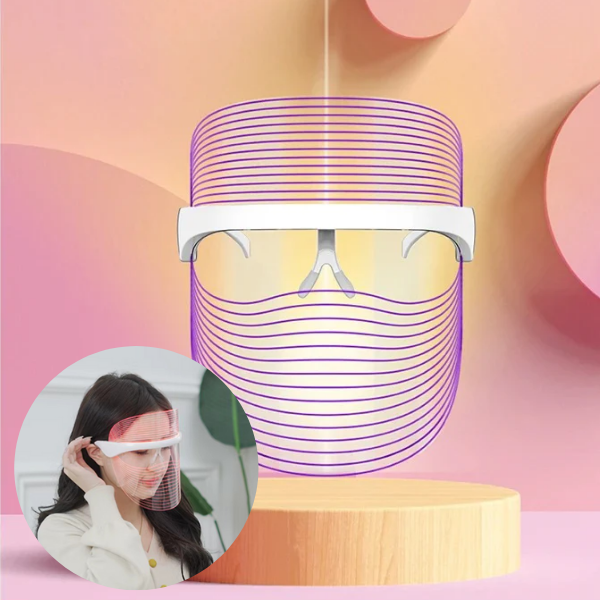 Flexible Silicone LED Therapy Mask | Super-Light Full-Face Rejuvenation | 216-LED Photon System