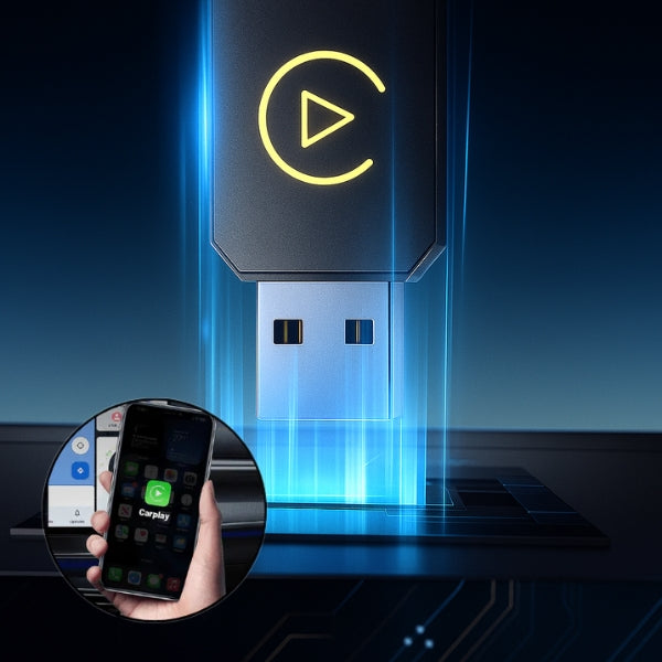 Mini Wireless CarPlay Adapter | Fast Streaming, Compact Design & Compatible with 800+ Cars and All iPhones
