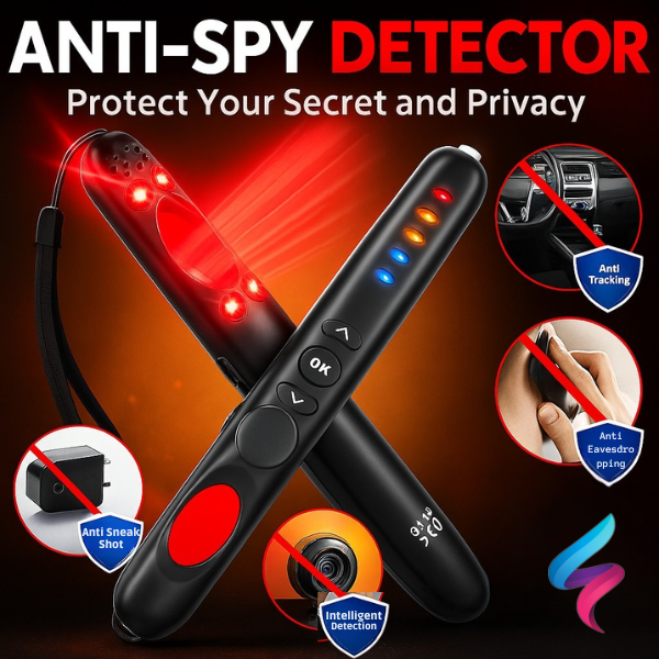 Hidden Camera Bug Detector & GPS Tracker for Hotels, Cars, and Personal Security