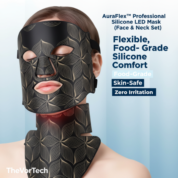 Infrared LED Facial Mask | Premium Light Therapy Device for Skin Rejuvenation | Laser Light Treatment Mask