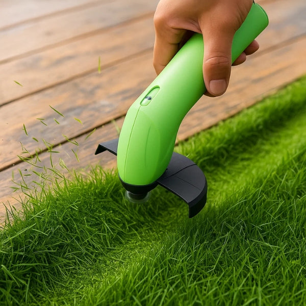 Cordless Mini Weed Trimmer | Lightweight, Adjustable Cutting Height & Ideal for Lawn Maintenance