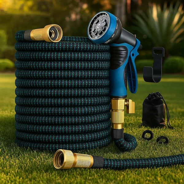 Expandable Garden Hose | Lightweight, Durable & Versatile for Watering, Car Washing, and Outdoor Cleaning