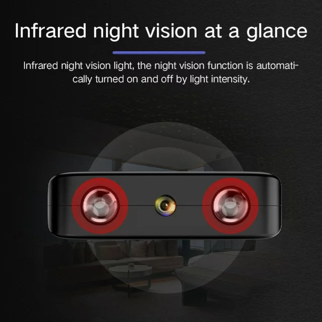 Wireless Miniature Camera with Audio | Night Vision, WiFi Connectivity & Compact Design for Home Security Monitoring