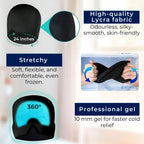 Migraine Gel Hood | Cooling Comfort, Pressure Therapy & Light Blocking for Instant Headache Relief