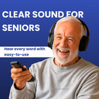 Wireless TV Headphones | Noise-Cancelling, Comfortable Fit & Ideal for Home Entertainment
