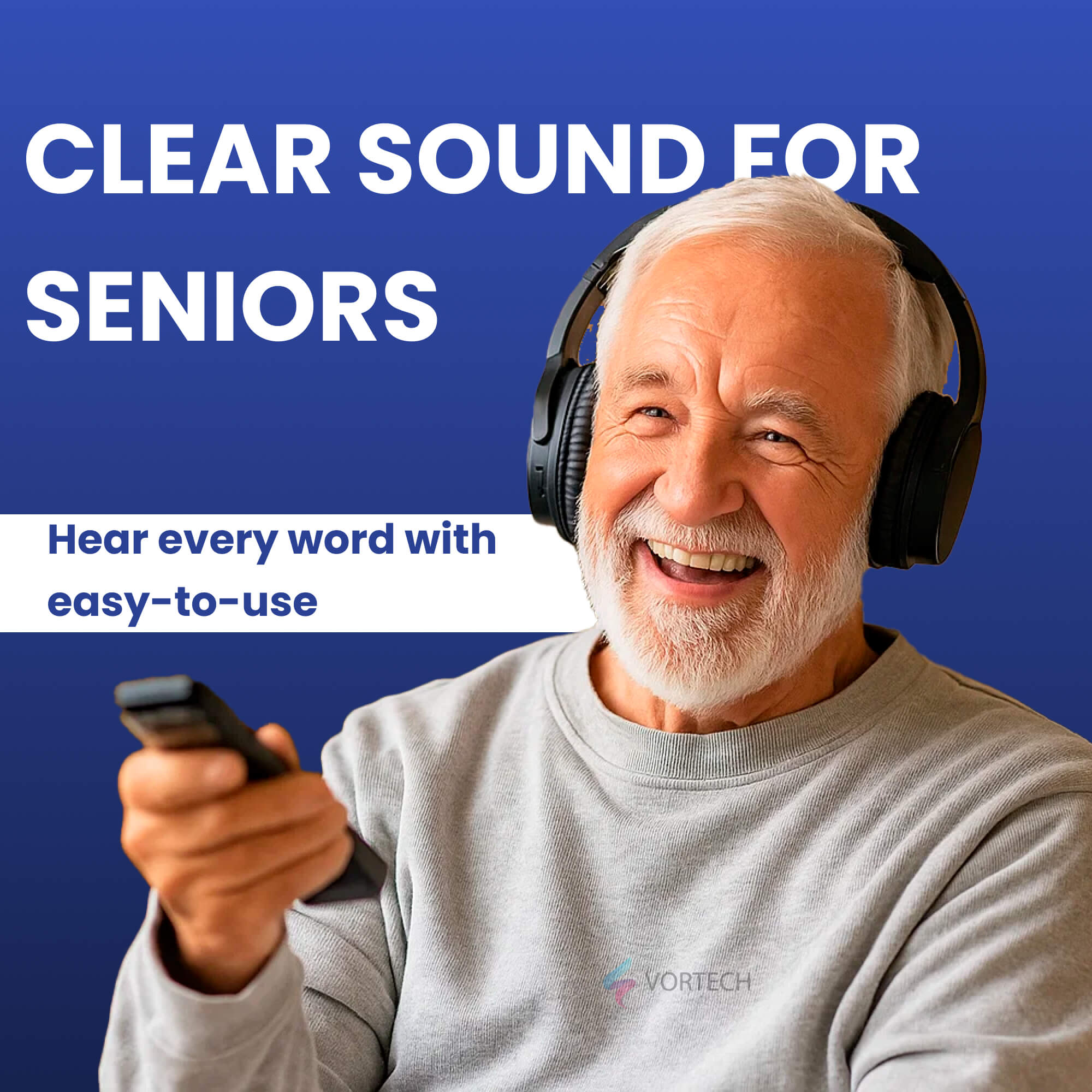 Wireless TV Headphones | Noise-Cancelling, Comfortable Fit & Ideal for Home Entertainment
