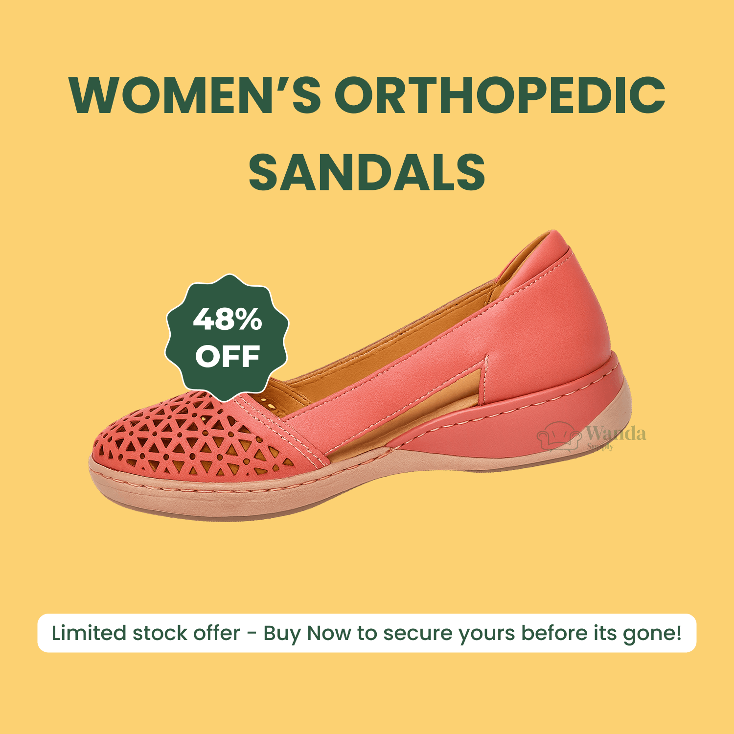 Women’s Breathable Orthopedic Sandals | Arch Support, Lightweight Design & Ideal for All-Day Comfort
