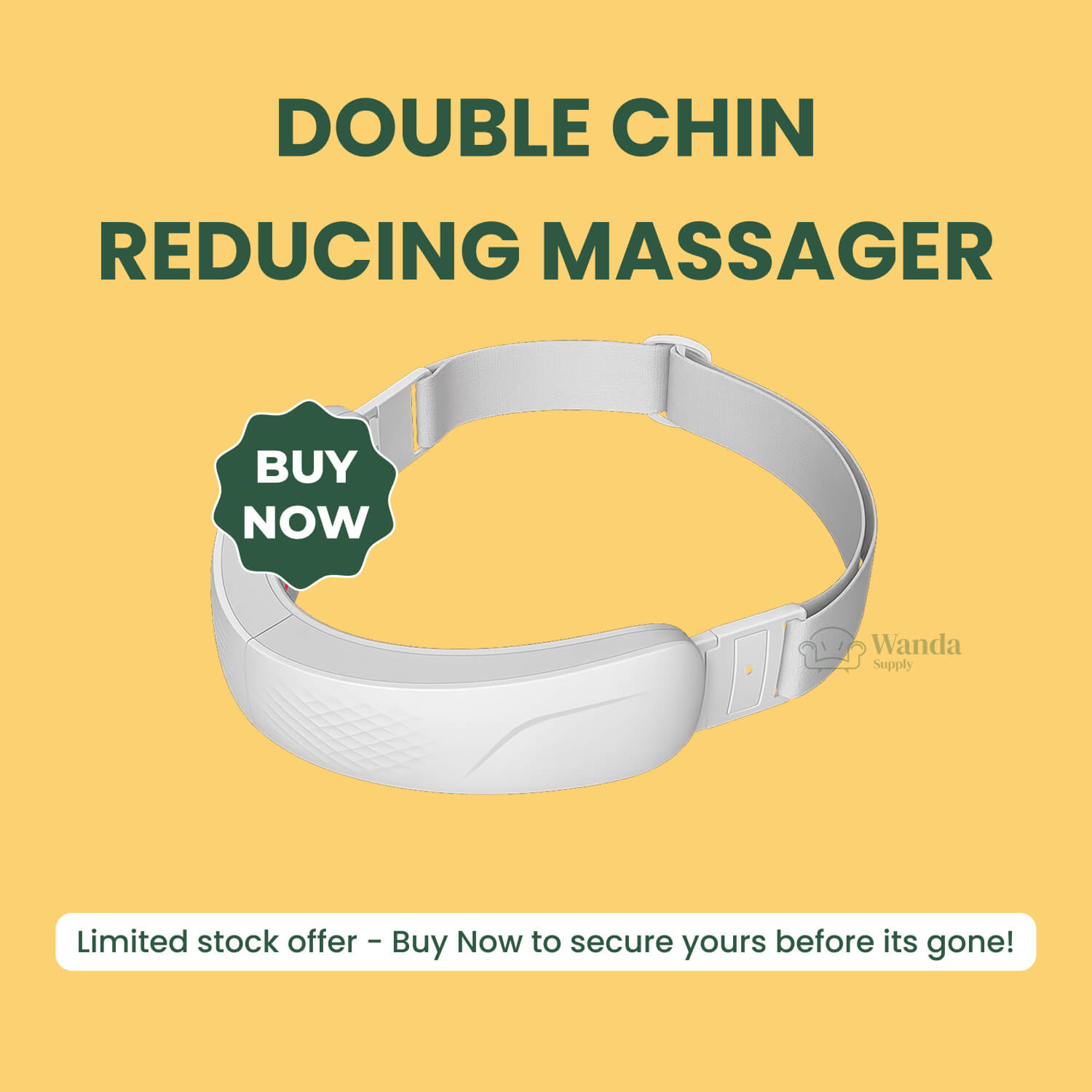 Double Chin Reducing Massager | E.M.S. & LED Light Therapy for Facial Sculpting and Contoured Jawline at Home