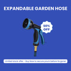 Expandable Garden Hose | Lightweight, Durable & Versatile for Watering, Car Washing, and Outdoor Cleaning