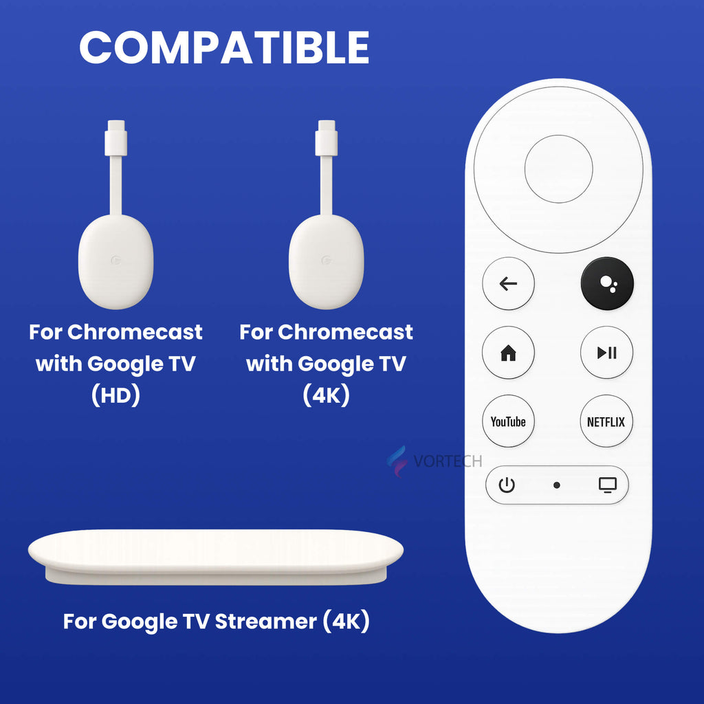 Chromecast 4 Replacement Remote | Easy Navigation & Quick Access for Seamless Streaming Experience