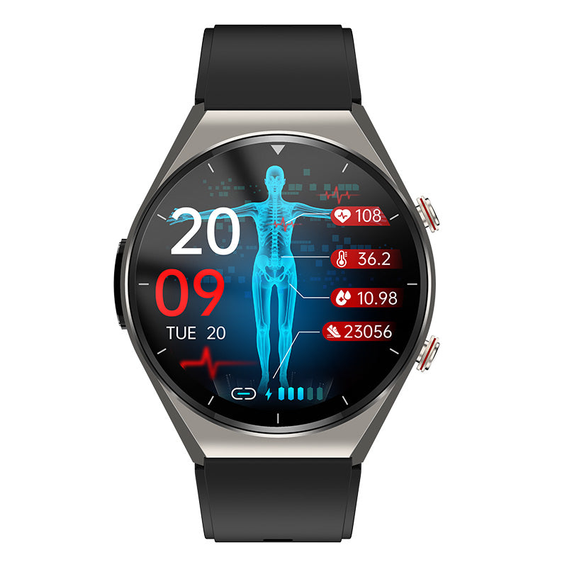 Smart Health Monitor Watch | One-Click Blood Sugar, ECG & Heart Rate Tracking for Daily Wellness