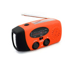 Portable Emergency Solar Radio with Hand Crank, NOAA Weather Alerts, LED Flashlight & 1000mAh Power Bank for Outdoor Survival & Camping