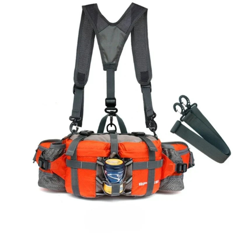 Outdoor Sports Waist Backpack for Hiking, Running, and Cycling - Lightweight, Adjustable, Water-Resistant Design