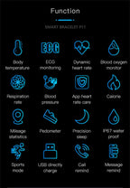 Intelligent Blood Pressure Monitor Smartwatch | EKG, Heart Rate & Sleep Tracker for Women, Waterproof & Comfortable