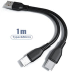 2 in 1 Charging Cable Multi USB Port