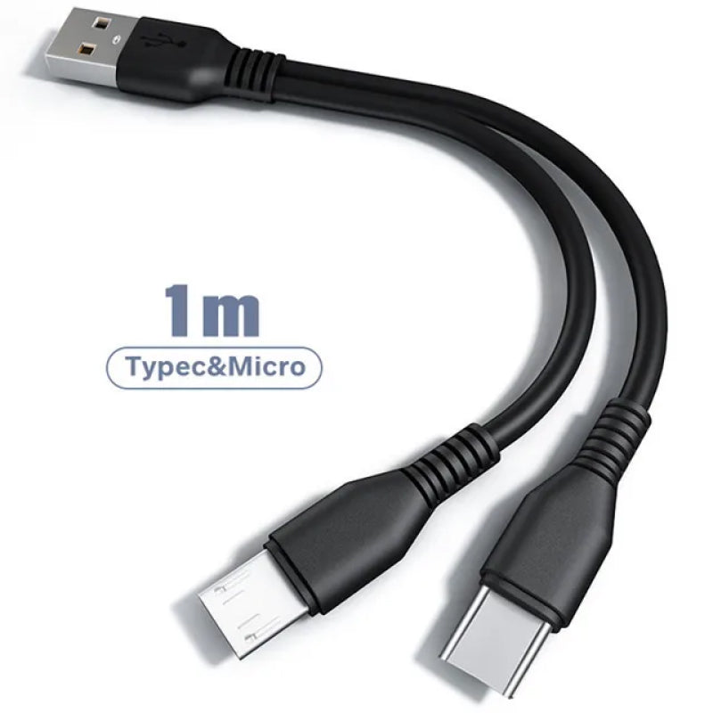 2 in 1 Charging Cable Multi USB Port