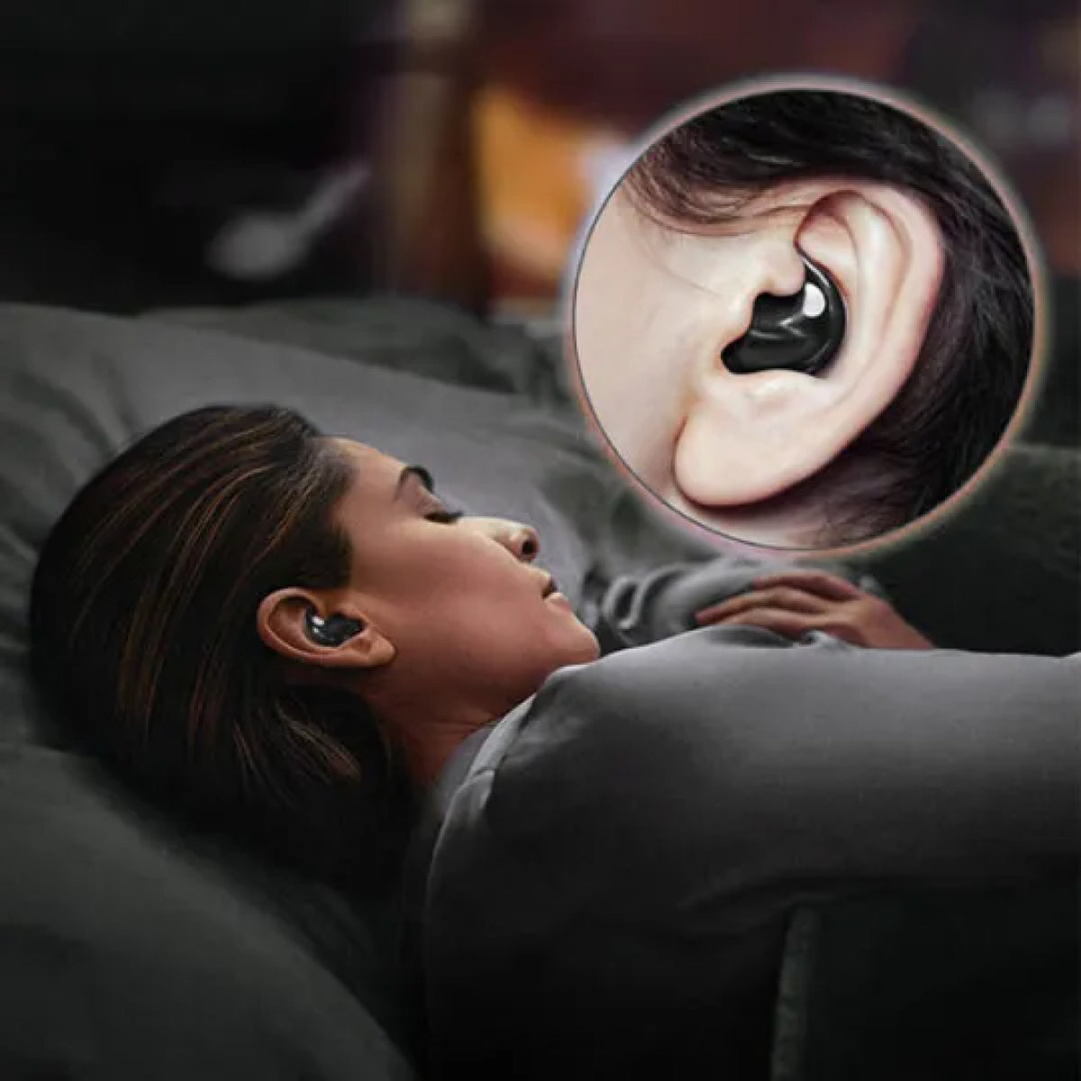 Invisible Sleep Wireless Earbuds | IPX5 Waterproof, Noise Cancelling & Comfortable Fit for Side Sleepers