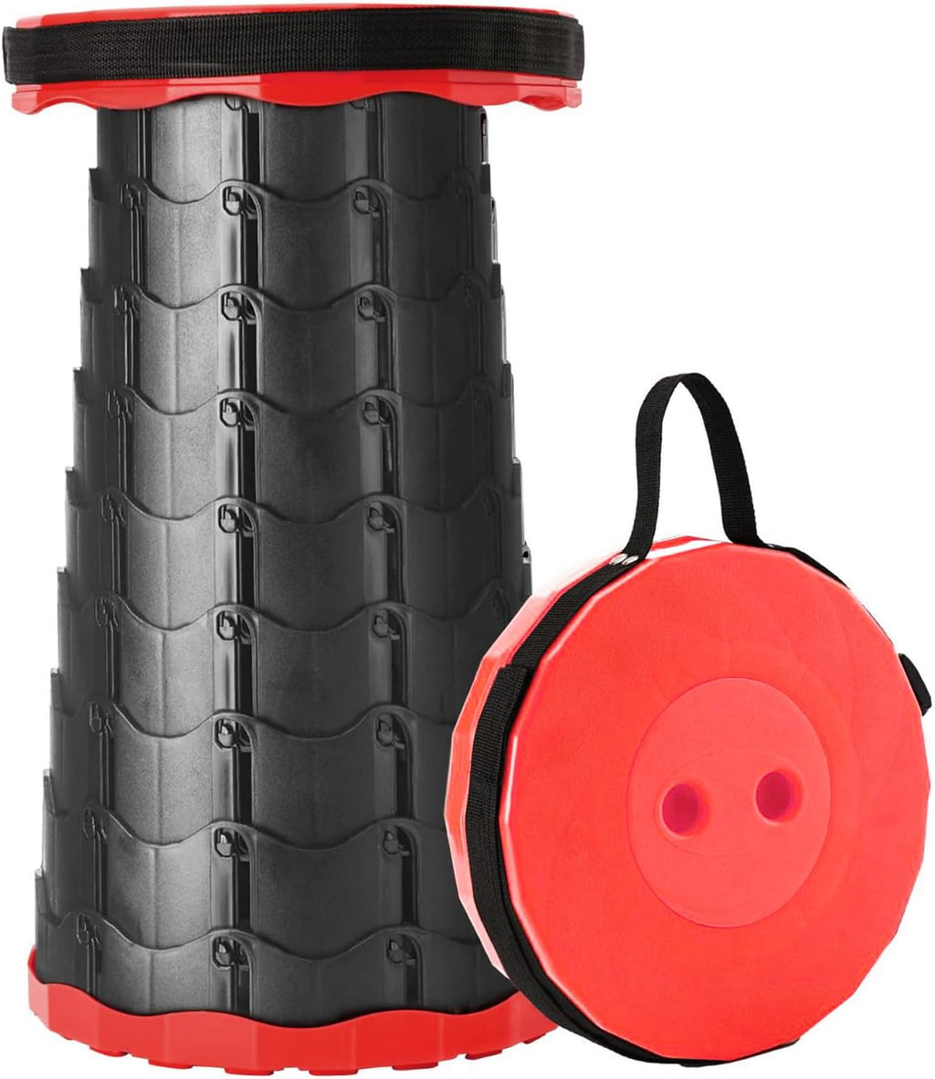 Collapsible Camping Stool - Portable Folding Stool for Outdoor Activities, Hiking, Fishing, and Travel