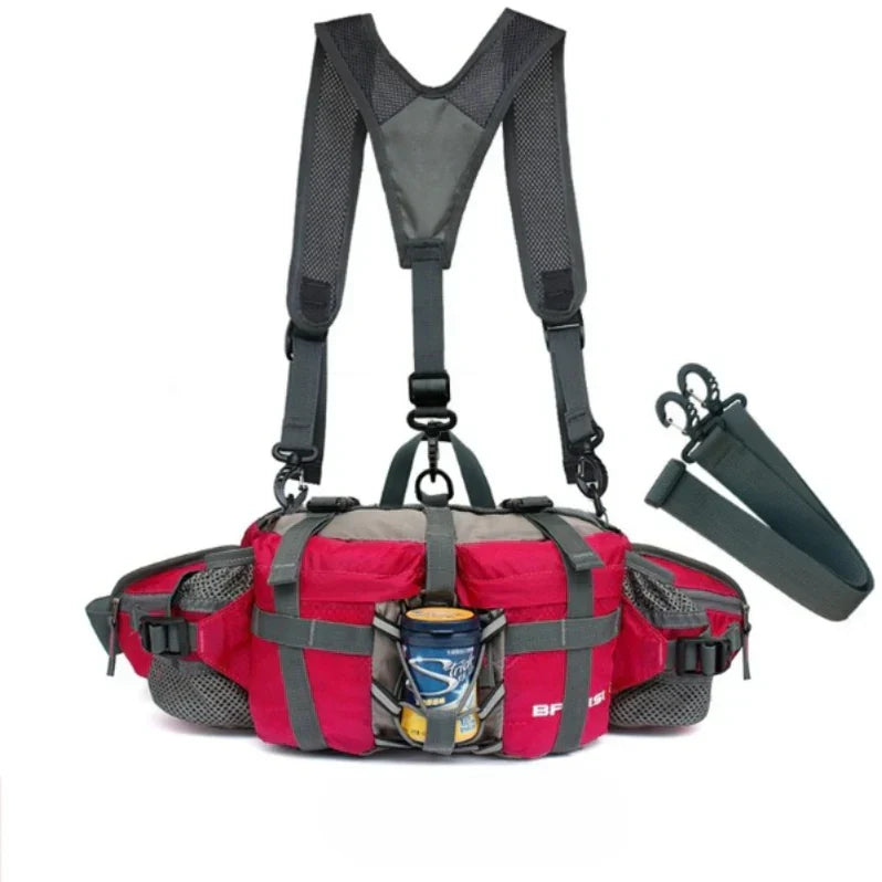 Outdoor Sports Waist Backpack for Hiking, Running, and Cycling - Lightweight, Adjustable, Water-Resistant Design