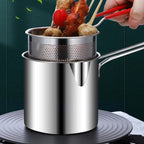 304 Stainless Steel Deep Frying Pot | Durable, Multi-Functional & Ideal for Frying Chicken, Tempura & More