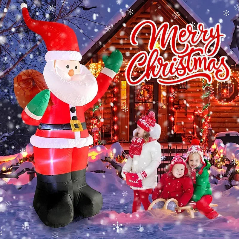 Inflatable Santa Claus Christmas Decoration | 6FT LED Lighted Holiday Decor for Indoor & Outdoor Use
