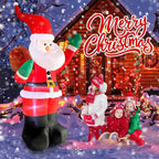 Inflatable Santa Claus Christmas Decoration | 6FT LED Lighted Holiday Decor for Indoor & Outdoor Use