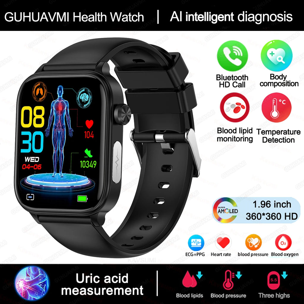 Smart Watch with AMOLED Display – Heart Rate & Sleep Tracker