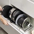 Expandable Kitchen Pan Organizer – 7 Adjustable Dividers