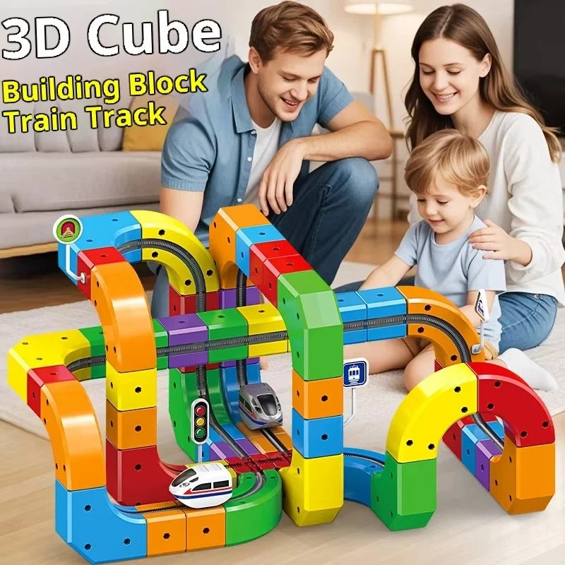 Stem Racing Model Block STEM Racing Track Set – 51/81 Piece Construction Kit – TheVorTech