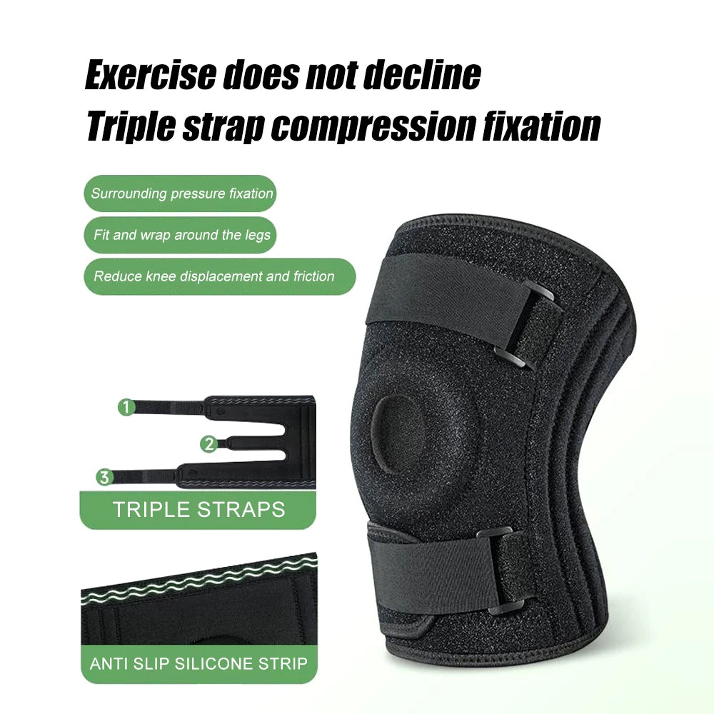 Plus Size Knee Brace with Stabilizers – Patella Support | Comfortable Fit