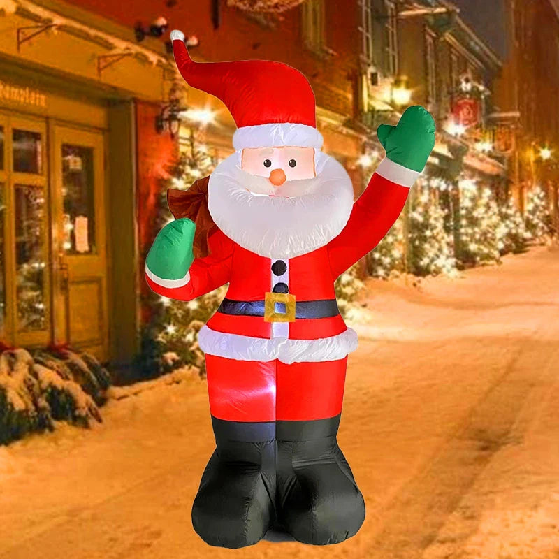 Inflatable Santa Claus Christmas Decoration | 6FT LED Lighted Holiday Decor for Indoor & Outdoor Use