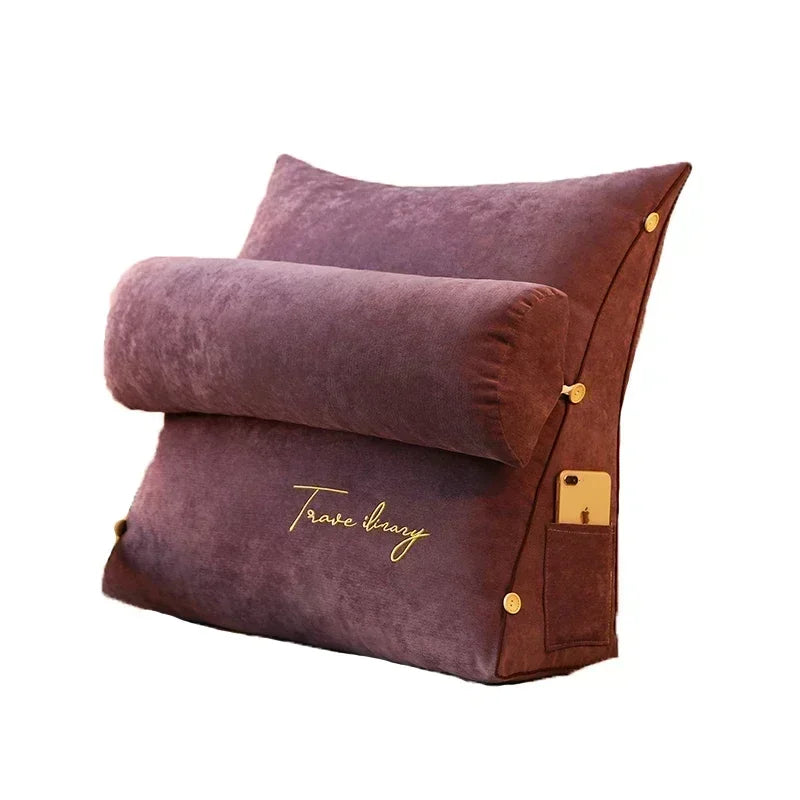 Backrest Pillow for Bed – Support for Reading & TV | Compact Design