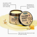 Whipped Beef Tallow and Honey Balm | Fast Absorption, Organic Moisturizer for Face and Body, Ideal for Sensitive Skin
