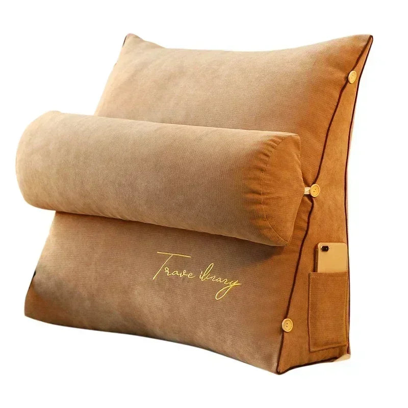 Backrest Pillow for Bed – Support for Reading & TV | Compact Design